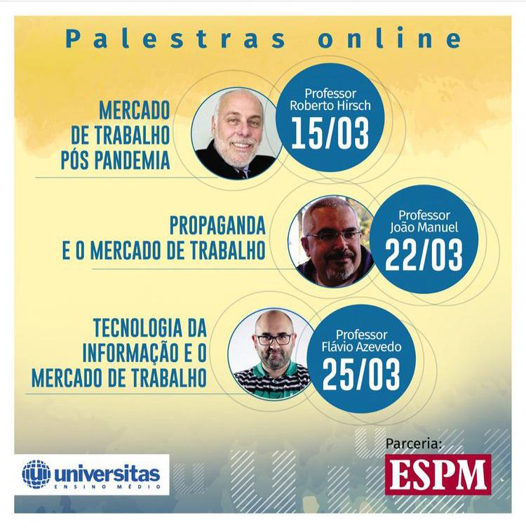 Série de palestras online em parceria com a ESPM