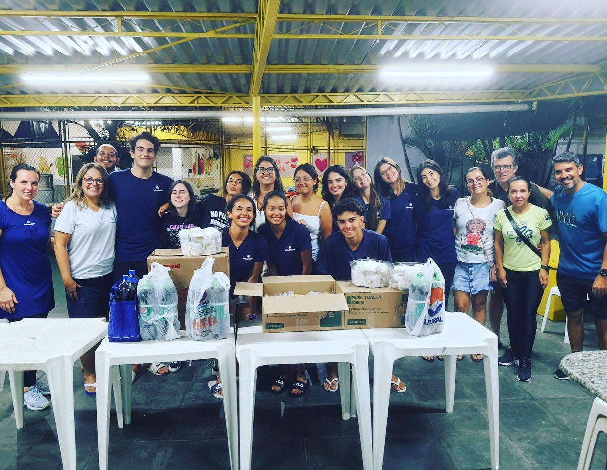 Ação da optativa de Voluntariado
